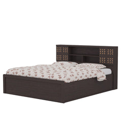 ESTRE Primrose Queen Size Bed In Wenge Colour