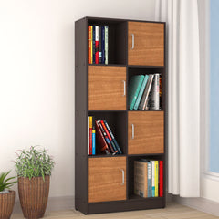 ESTRE Petunia Book Shelf In Wenge With Urban Teak Colour